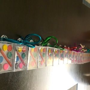 Mini paint pallet key chains